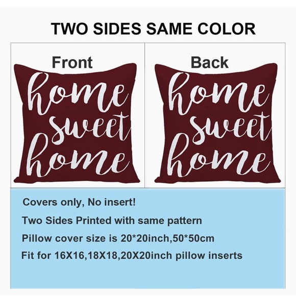 4 Bohemian Farmhouse Deco Pillow Covers 20x20 Set - Picture 6 of 9